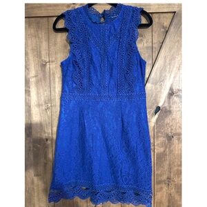 Lulus Blue Lace Dress